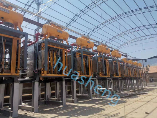 US para polistireno, blocos de forma de concreto isolado por máquina, linha de produção
